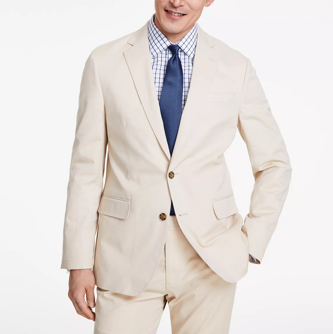 B By Brooks Brothers Men's Classic-Fit Stretch Solid Suit Jacket MSRP $450