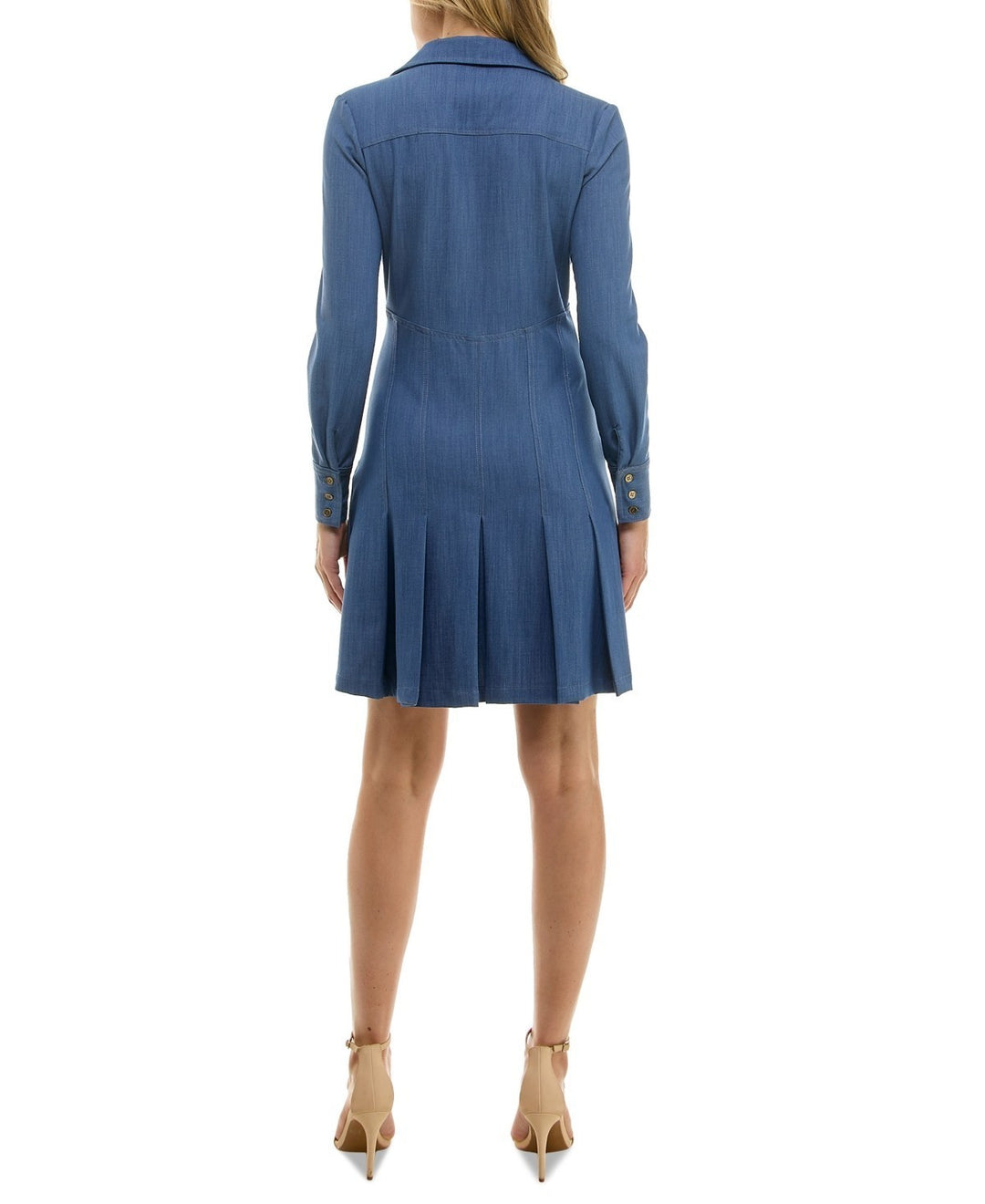 Taylor Petite Pleated A-Line Dress MSRP $128