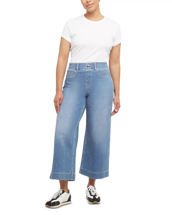 SPANX® Cropped Wide Leg Jeans MSRP $148