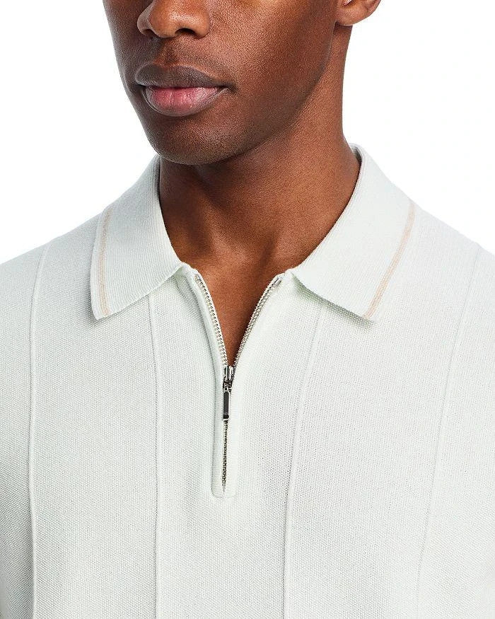 The Men's Store Short Sleeve Zip Polo Shirt MSRP $98