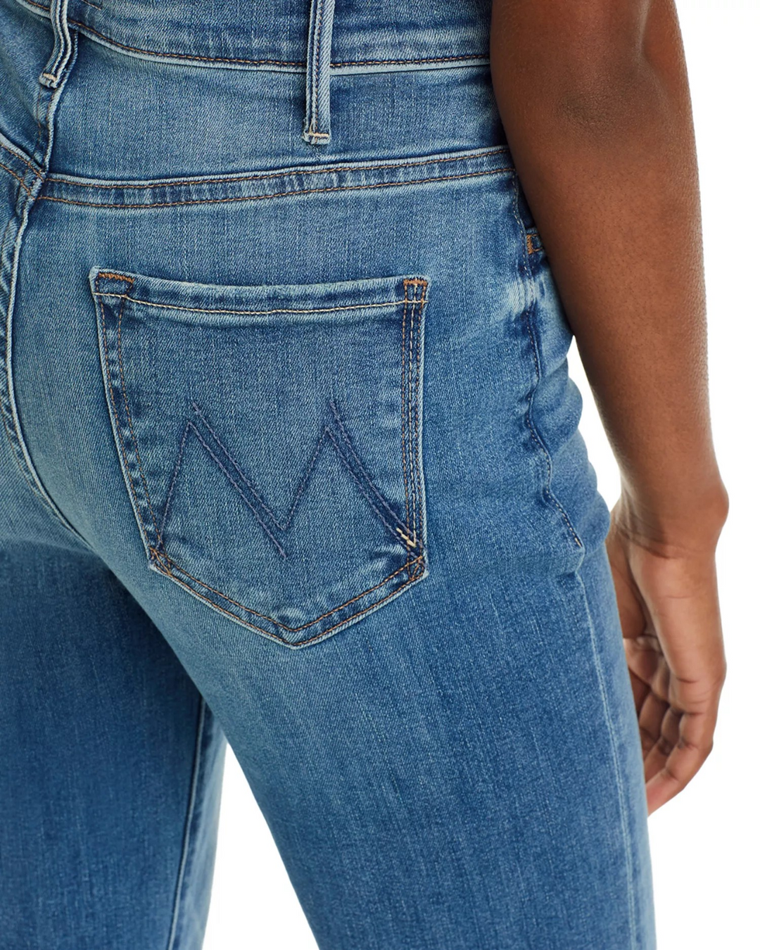 MOTHER The Hustler High Rise Frayed Flare Leg Ankle Jeans MSRP $248