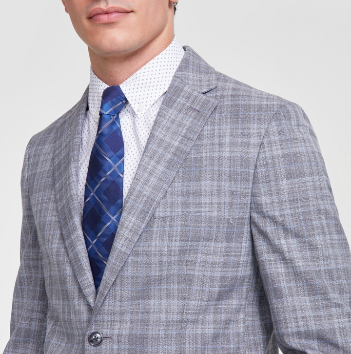 Tommy Hilfiger Men's Modern-Fit Plaid Sport Coat MSRP $295