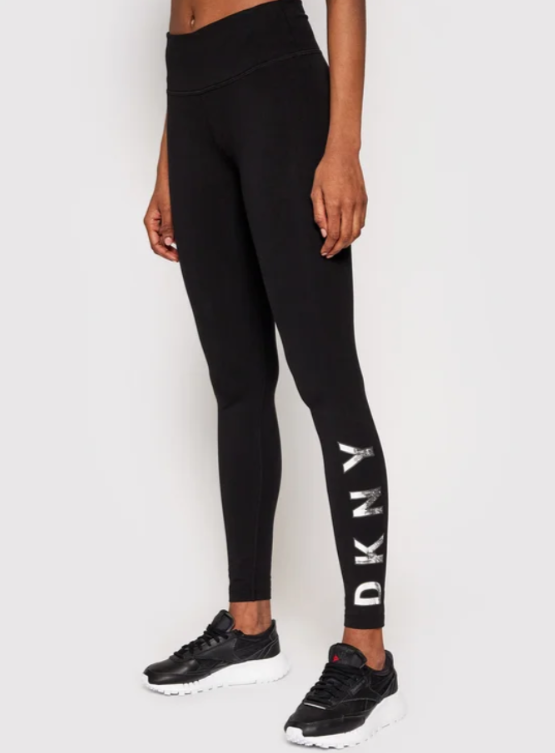 DKNY Sport High-Rise Logo Workout Full Length Leggings MSRP $59