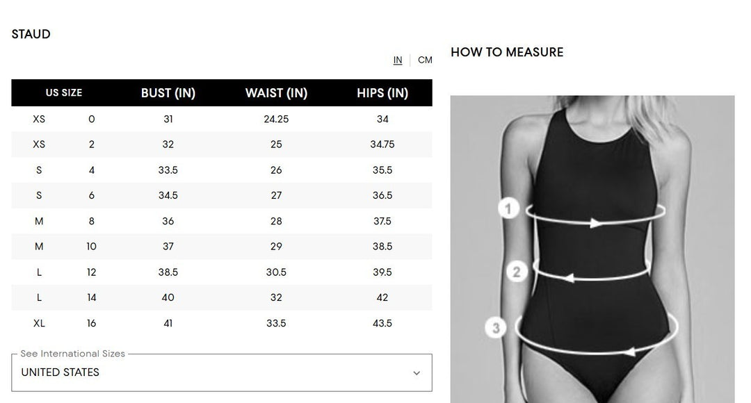 STAUD Lea Beaded One Piece Swimsuit MSRP $275