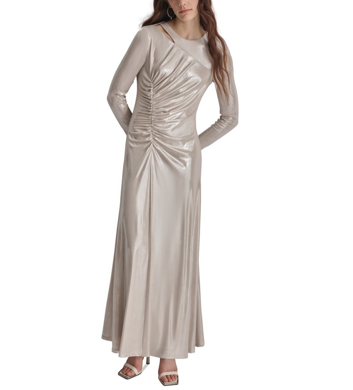 Dkny Ruched Cutout Gown MSRP $249