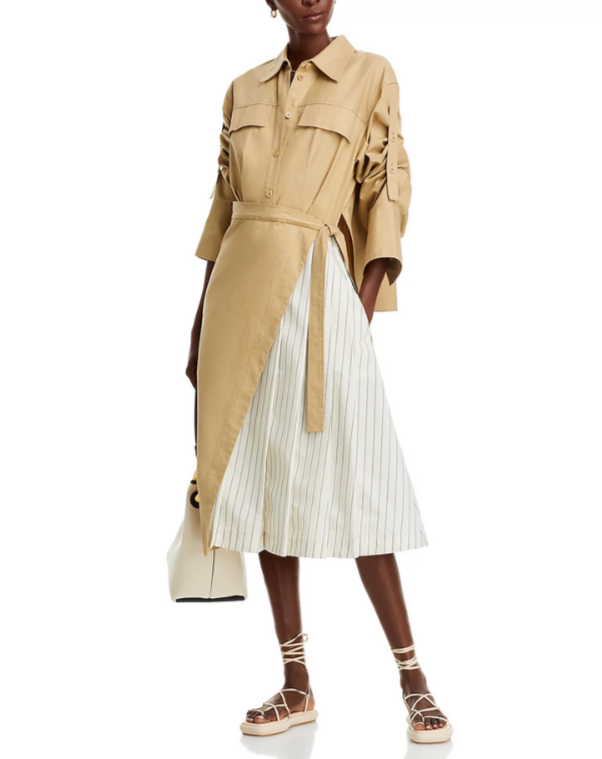 3.1 Phillip Lim Striped Panel Shirtdress MSRP $750