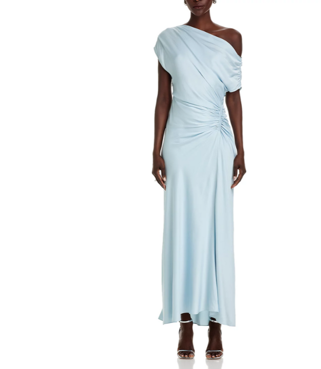 A.L.C. Penny Draped One Shoulder Gown MSRP $595