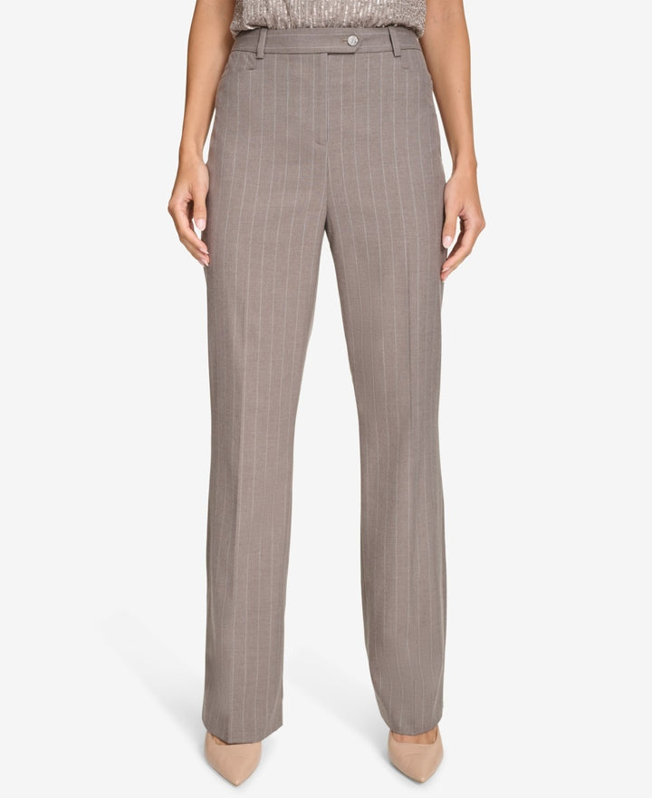 Calvin Klein Straight-Leg Pinstripe Pants MSRP $99