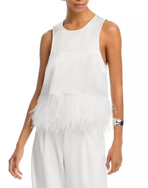 Cinq à Sept Charisse Satin Top MSRP $425