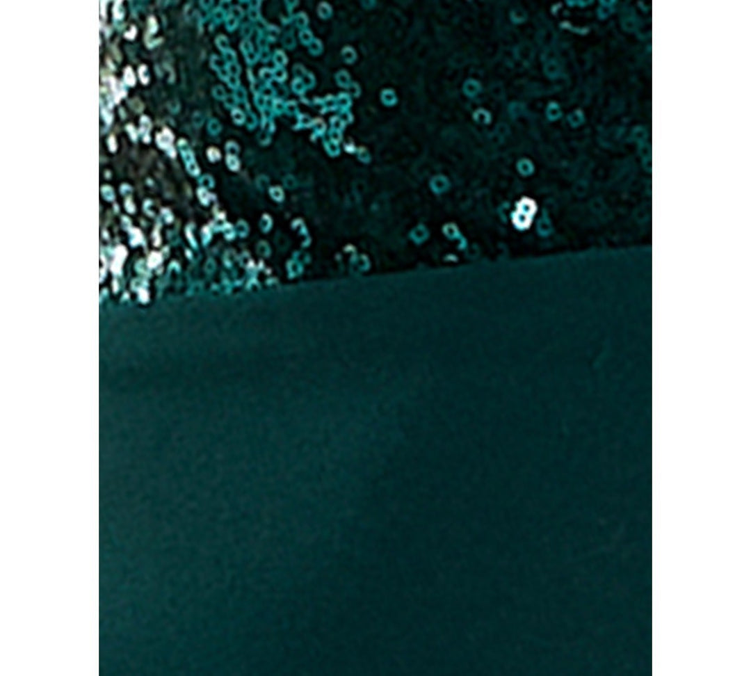 City Studios Juniors' Sweetheart-Neck Sequin Skater Dress MSRP $69