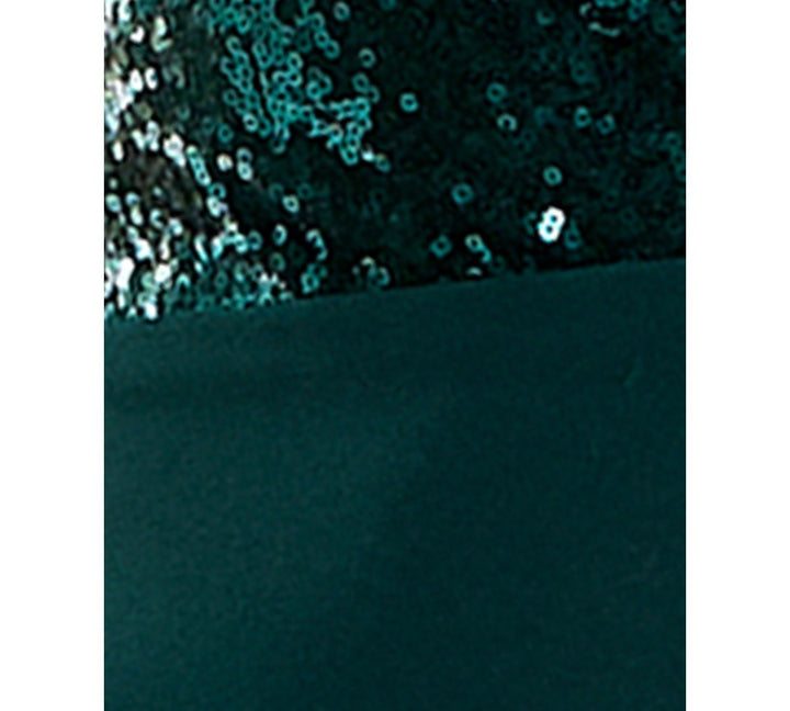 City Studios Juniors' Sweetheart-Neck Sequin Skater Dress MSRP $69