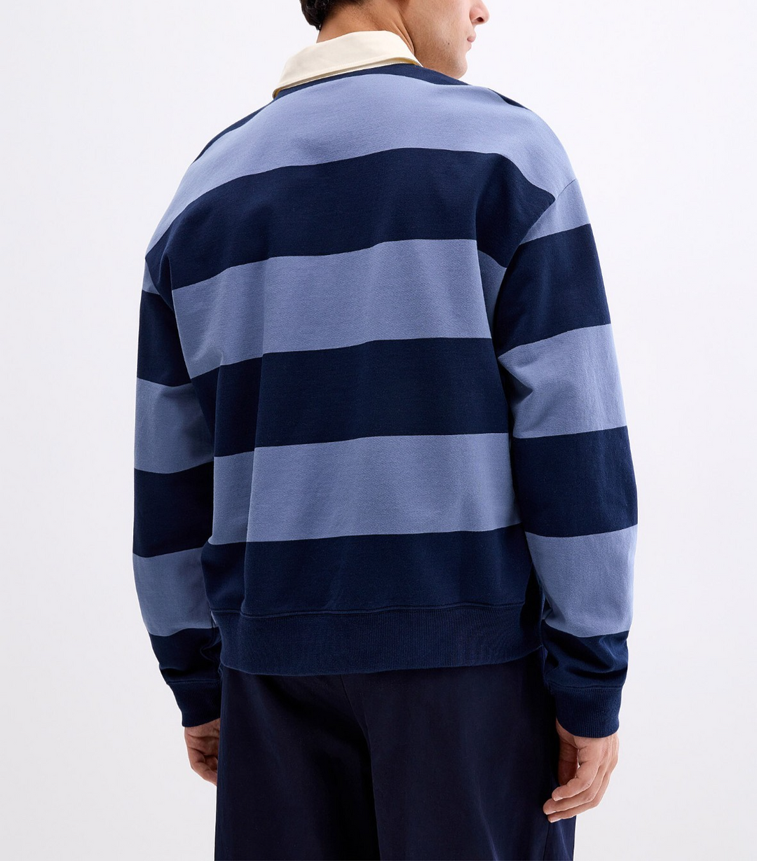 NN07 David Stripe Rugby Polo MSRP $210