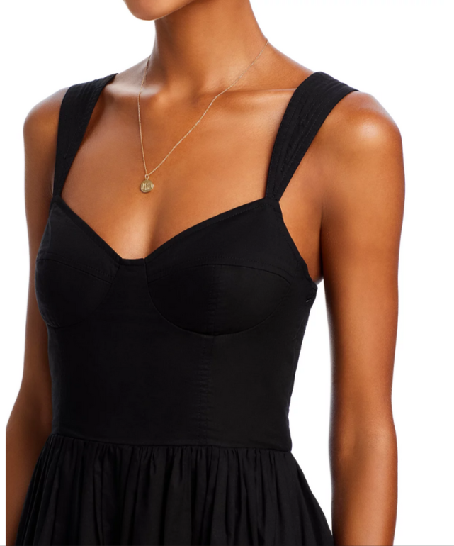 AQUA Corset Midi Dress MSRP $118