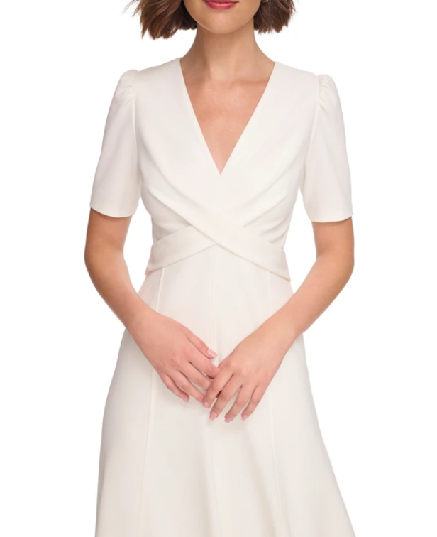 Tommy Hilfiger Crisscross Fit & Flare Dress MSRP $119