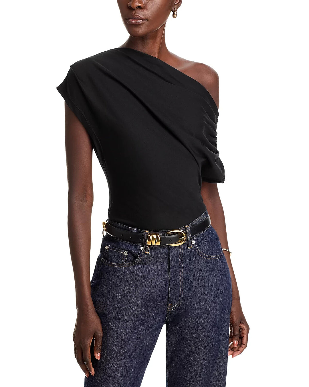 A.L.C. Alice Asymmetric Draped Tee MSRP $185