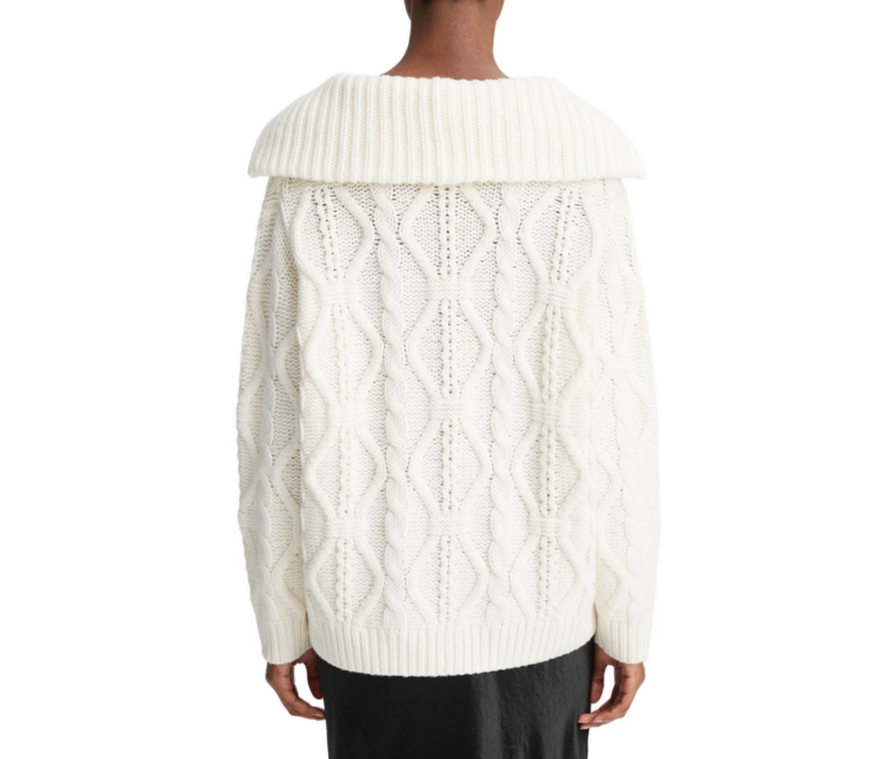 Vince Cable Knit Half Zip Sweater MSRP $495