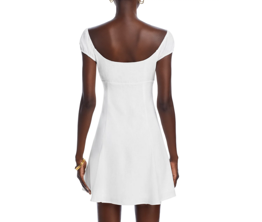 love again mini dress For Love & Lemons Annika Satin Floral Mini Dress