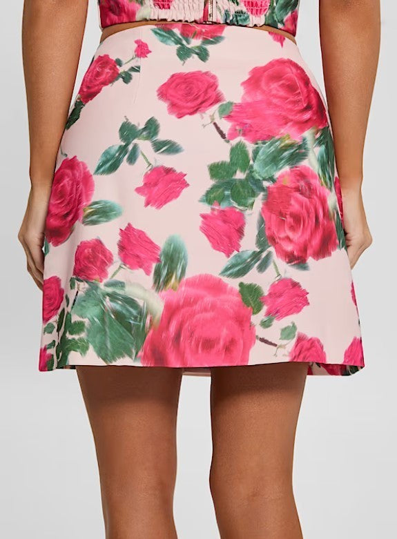 GUESS Eco Raissa Floral Wrap Skirt MSRP $89