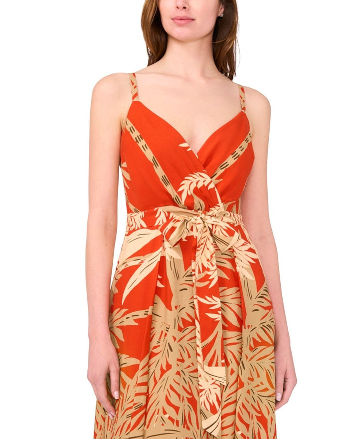 MSK Women's Challis Printed Sleeveless Maxi Dress MSRP $69