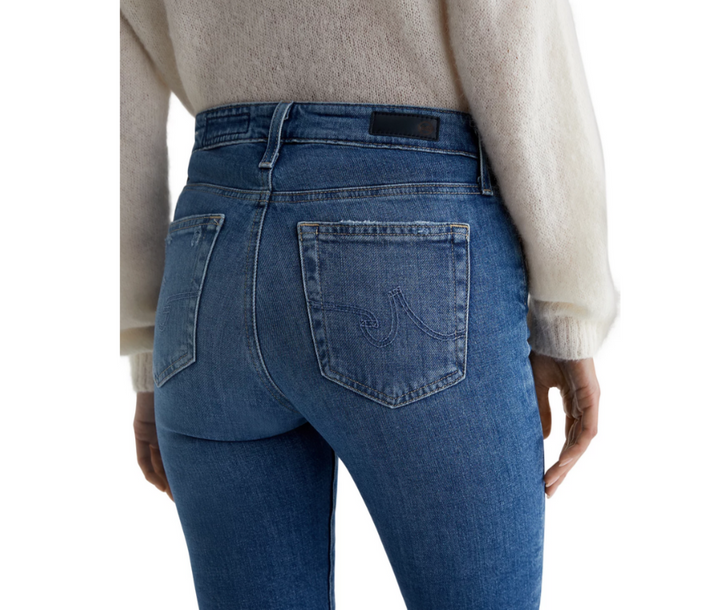 AG Mari High Rise Ankle Slim Straight Jeans MSRP $235