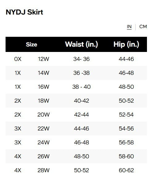 NYDJ Plus Size High Rise Long Skirt MSRP $99