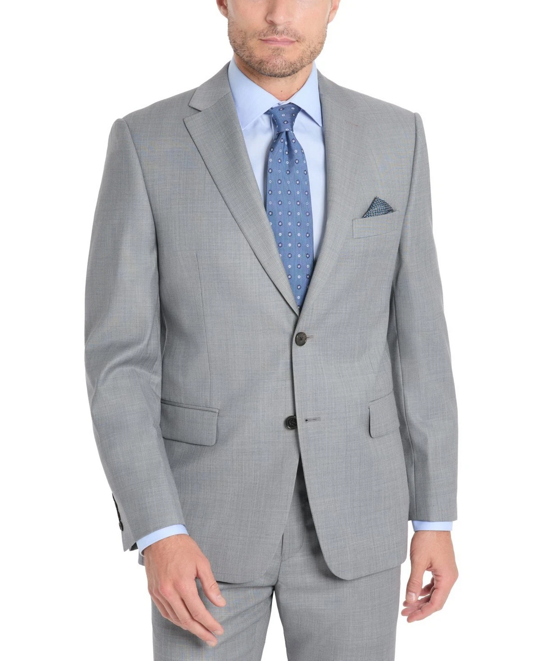 Lauren Ralph Lauren Men's Slim-Fit Sharkskin Wool-Blend Suit Jacket MSRP $450