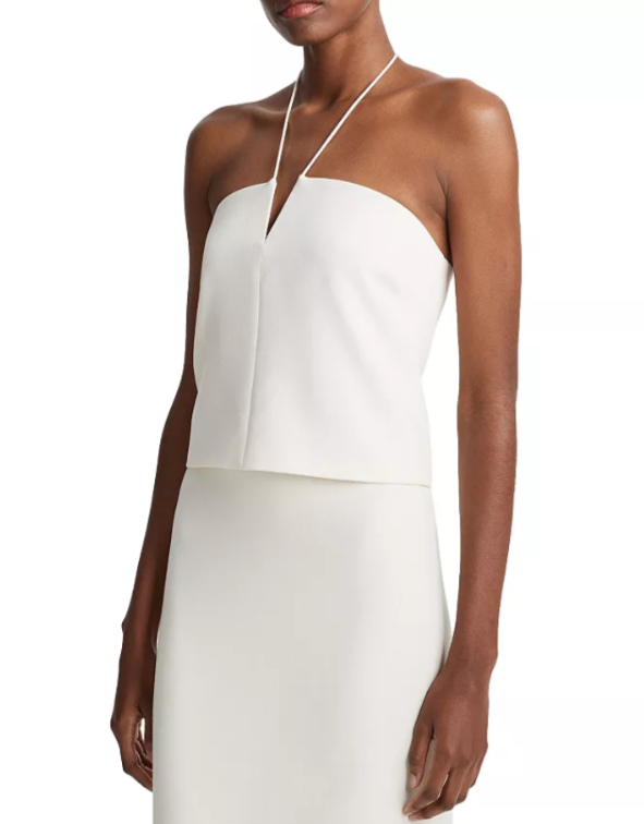 Vince Notch Neck Halter Top MSRP $265