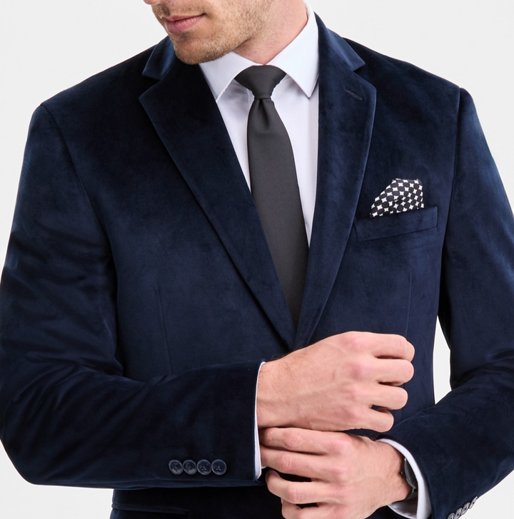 Bar III Men's Slim-Fit Velvet Sport Coat MSRP $295