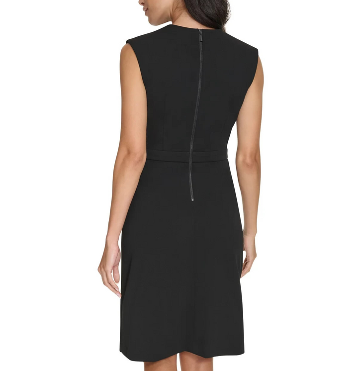 Calvin Klein Sleeveless Chain-Embellished Sheath Dress MSRP $134