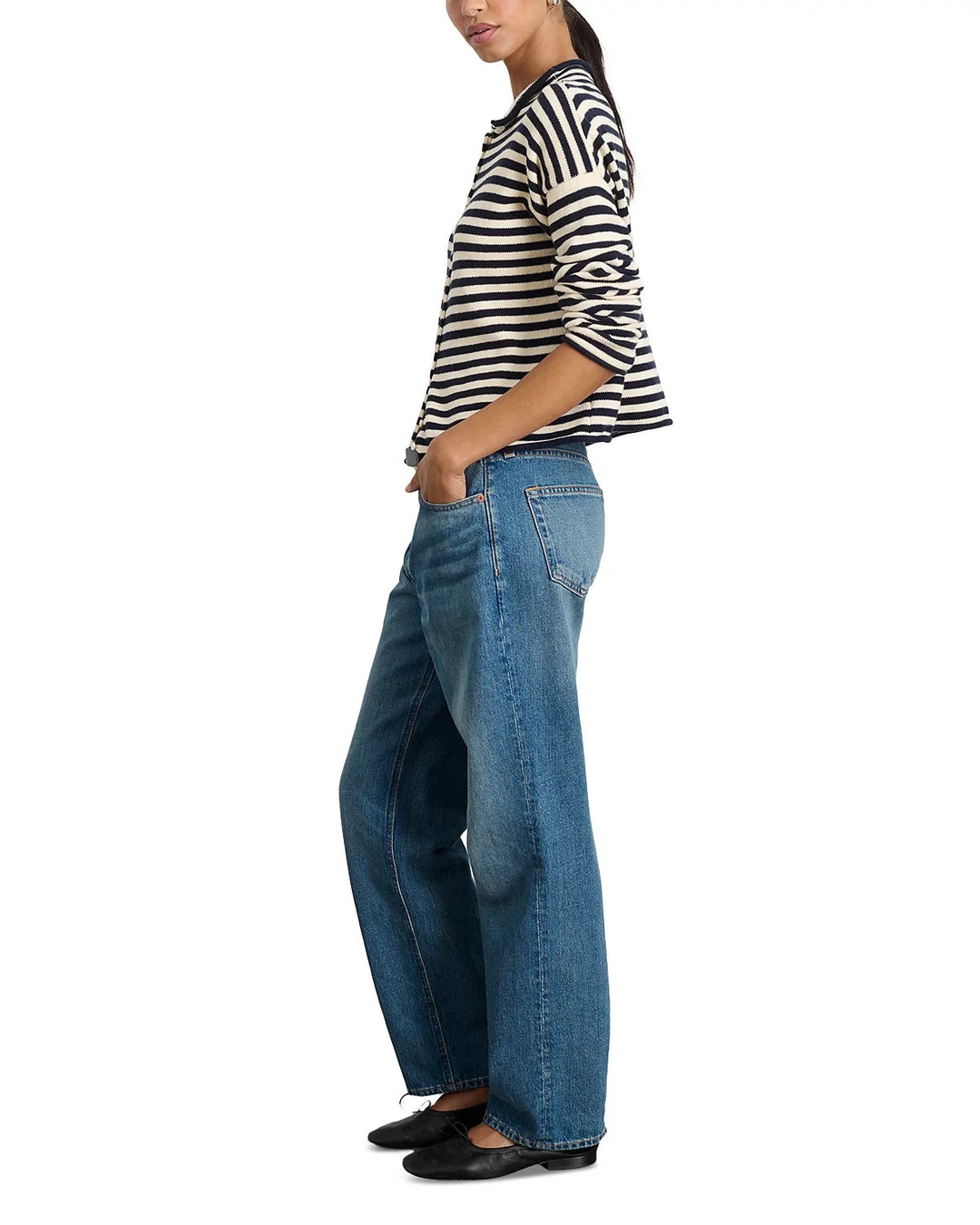 Alex Mill Taylor Striped Cardigan MSRP $175