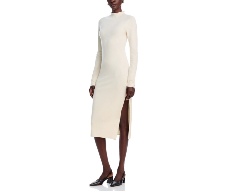 FRENCH CONNECTION Side Slit Sweater Dress MSRP $118