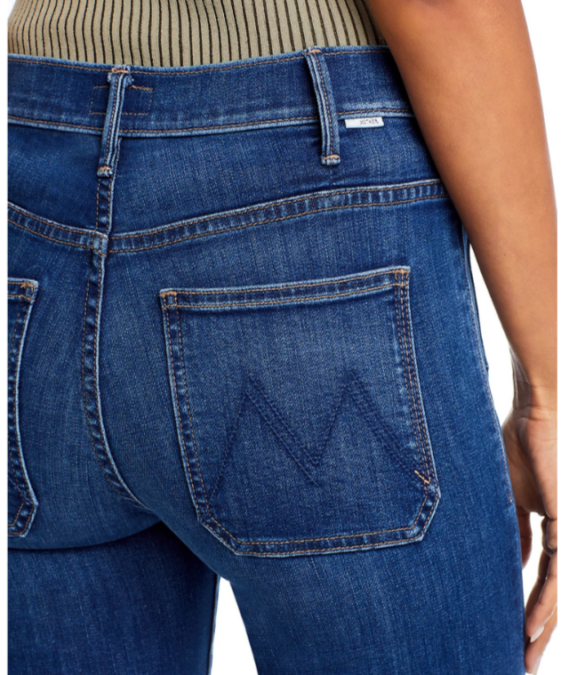 MOTHER The Patch Pocket Insider High Rise Jeans MSRP $258