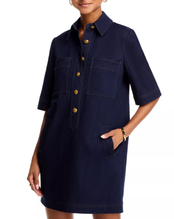 Veronica Beard Koulis Denim Dress MSRP $498
