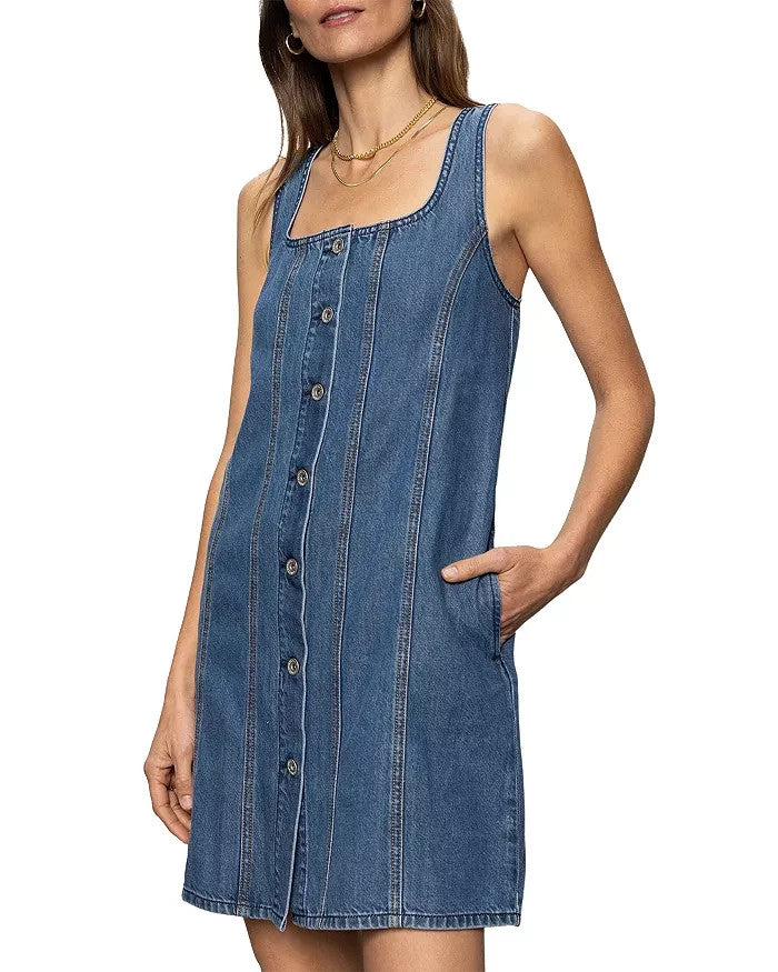 Sanctuary Blossom Denim Mini Dress MSRP $139