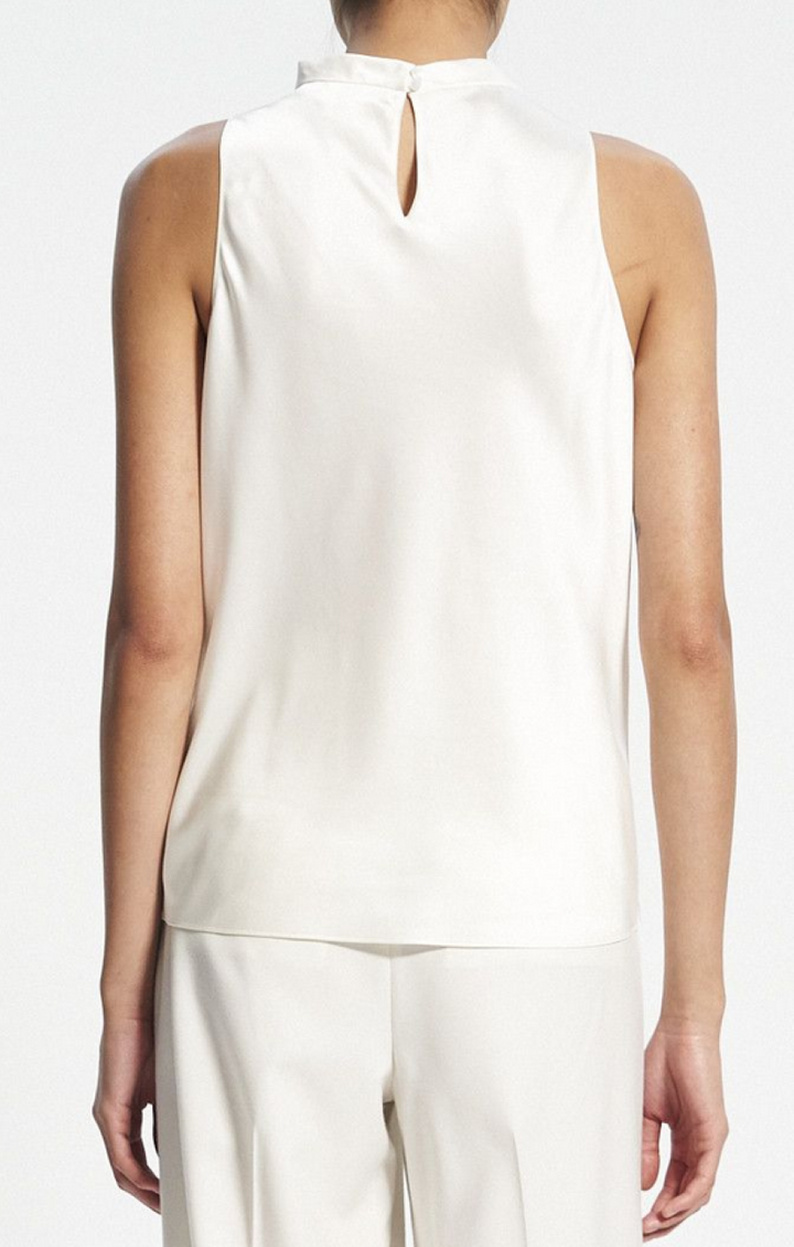 Theory Satin High Cowl Neck Top MSRP $265