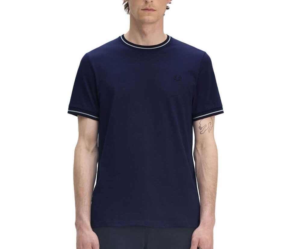 Fred Perry Mens Twin Tipped T-Shirt MSRP $70