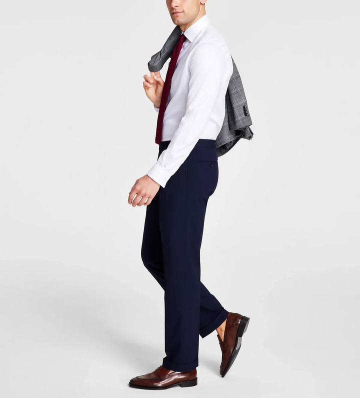 Michael Kors Pleated Solid Classic Fit Pants MSRP $95