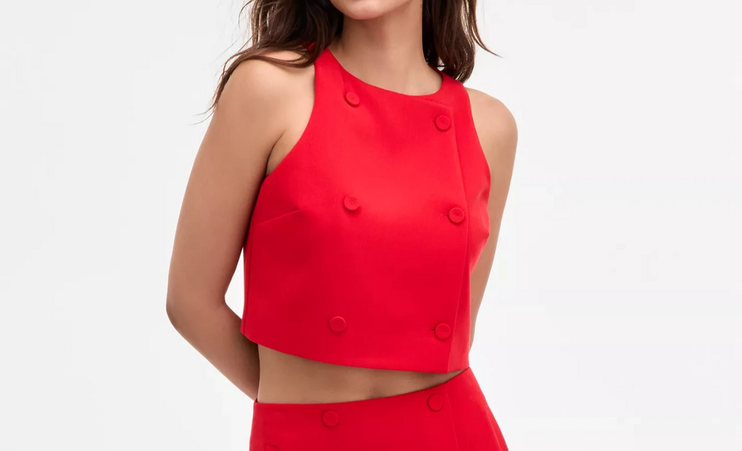 French Connection Azra Twill Top MSRP $98