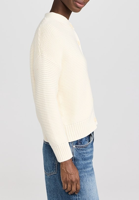 Alex Mill Nico Crewneck Cotton Cardigan MSRP $165