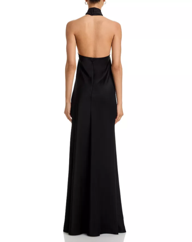 AQUA Knot Halter Gown MSRP $268