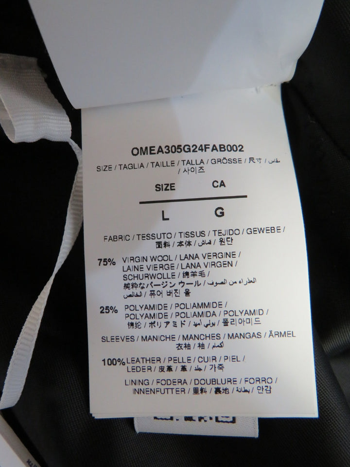 Off-White X Ac Milan 125th Anniversary Embroidered Varsity Jacket MSRP $3500