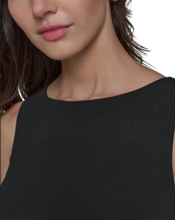 KARL LAGERFELD PARIS Holiday Crepe Sheath Dress MSRP $128