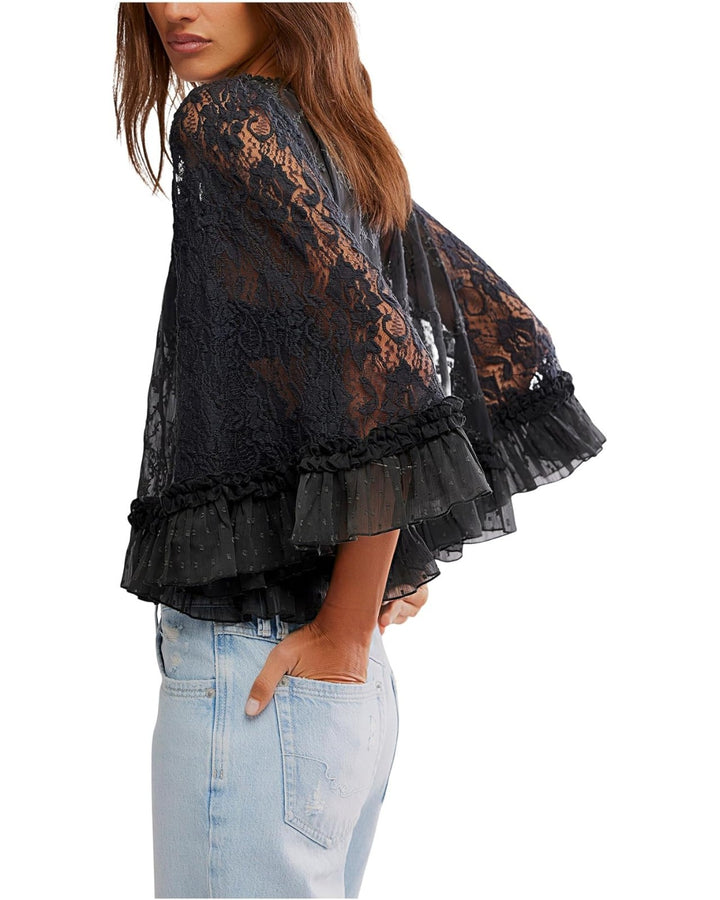 Free People Carly Cape Top MSRP $148