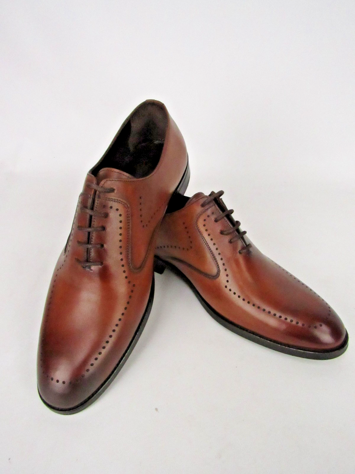 Classic Calf Leather Elegant Dress Shoes - Handcrafted Size EU 41