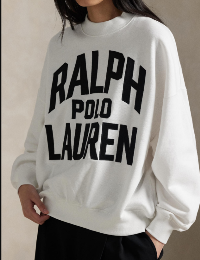 Polo Ralph Lauren Logo-Embroidered Sweatshirt MSRP $267 Size XS