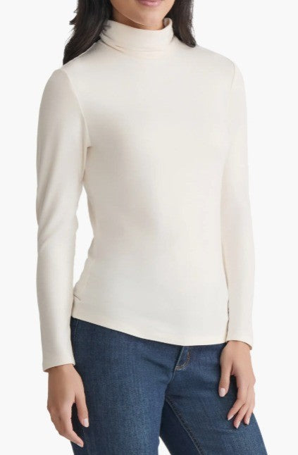 Jones New York Shirred Turtleneck Top MSRP $59.50
