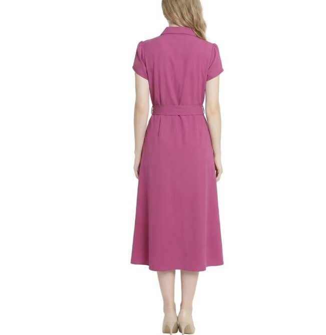 NY Collection Petite Midi Petal Sleeve Dress