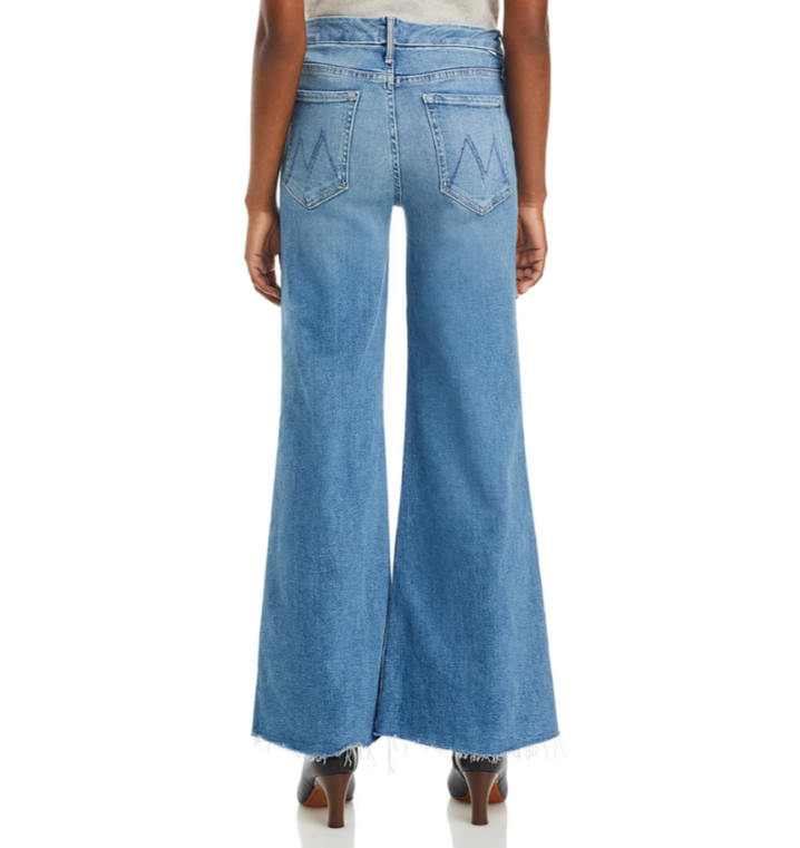 MOTHER The Roller High Rise Wide Leg Jeans MSRP $258