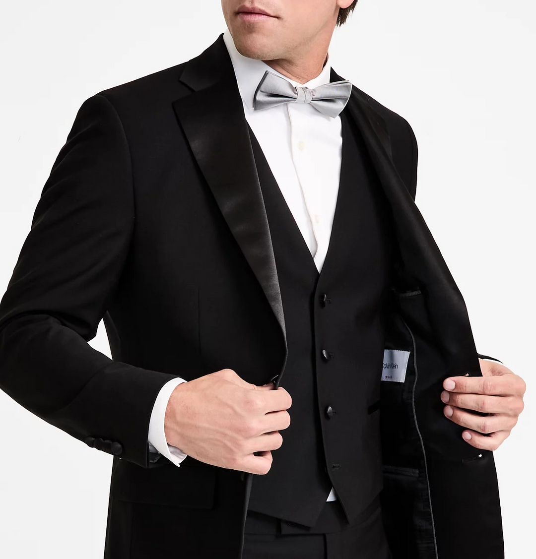 Calvin Klein Men's Slim-Fit Wool-Blend Tuxedo Jacket MSRP $450