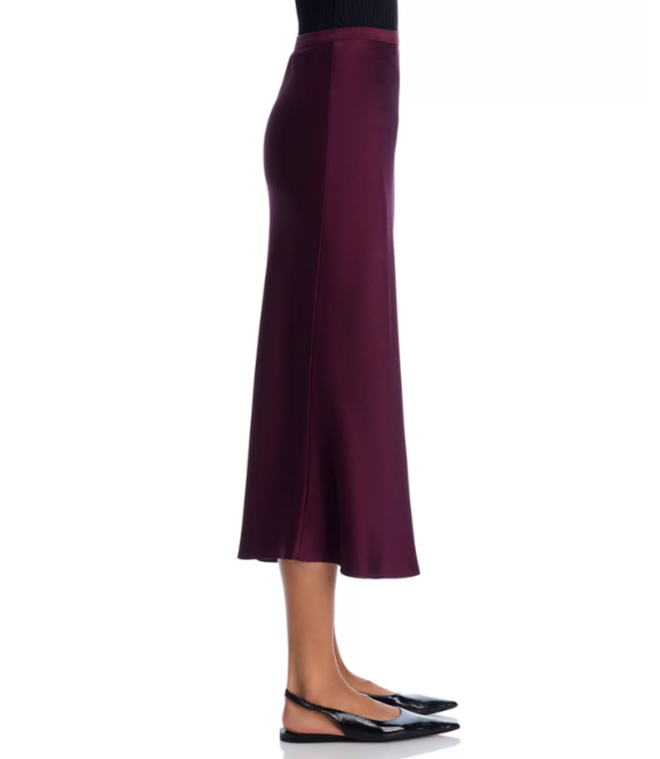 Anine Bing Silk Midi Skirt MSRP $300
